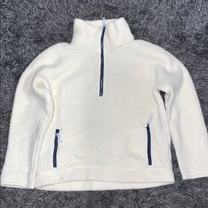 J.crew woman’s fleece half zip sweater, medium